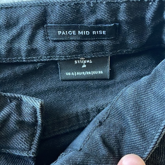 Thrills Paige Mid Rise Jeans in Black - Picture 3 of 4